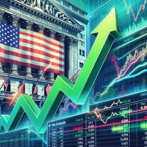 Gráfico del mercado bursátil 2025 con énfasis en tasas de interés, Apple y tensiones comerciales entre EE. UU. y China