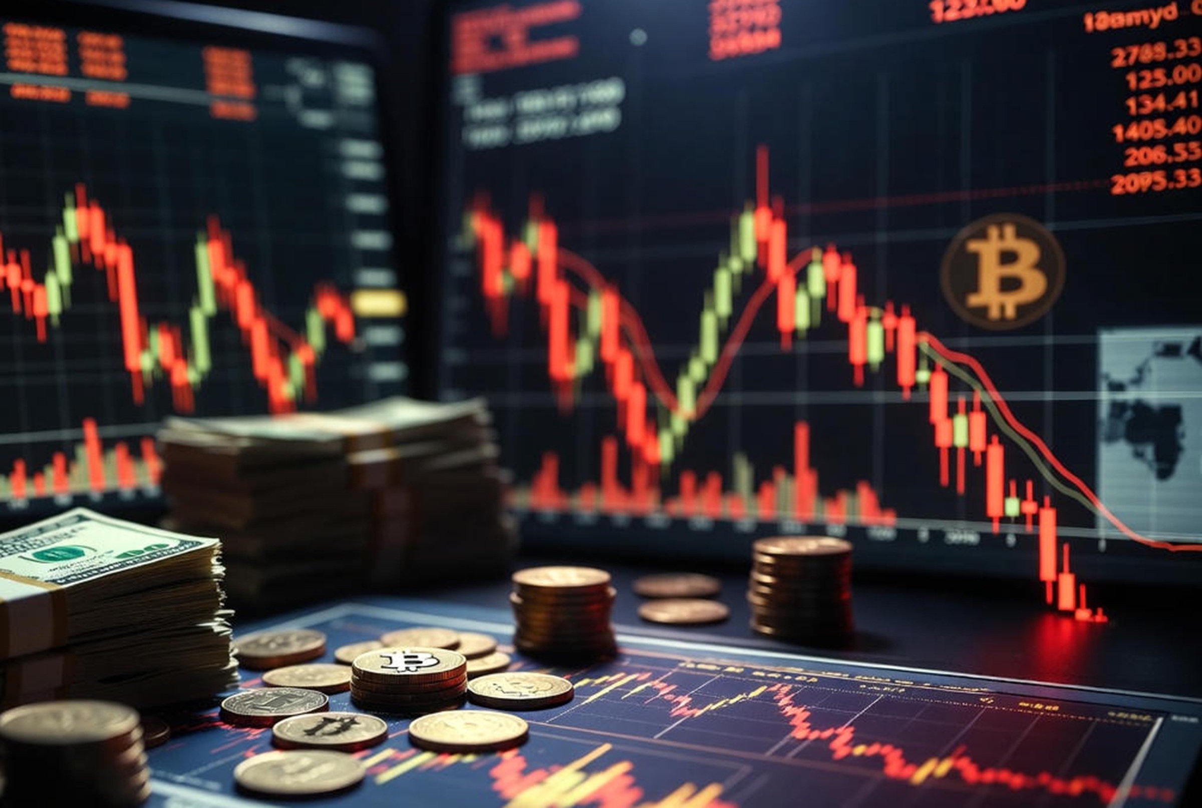 Bitcoin y Ethereum Caen: Venta Masiva Continúa