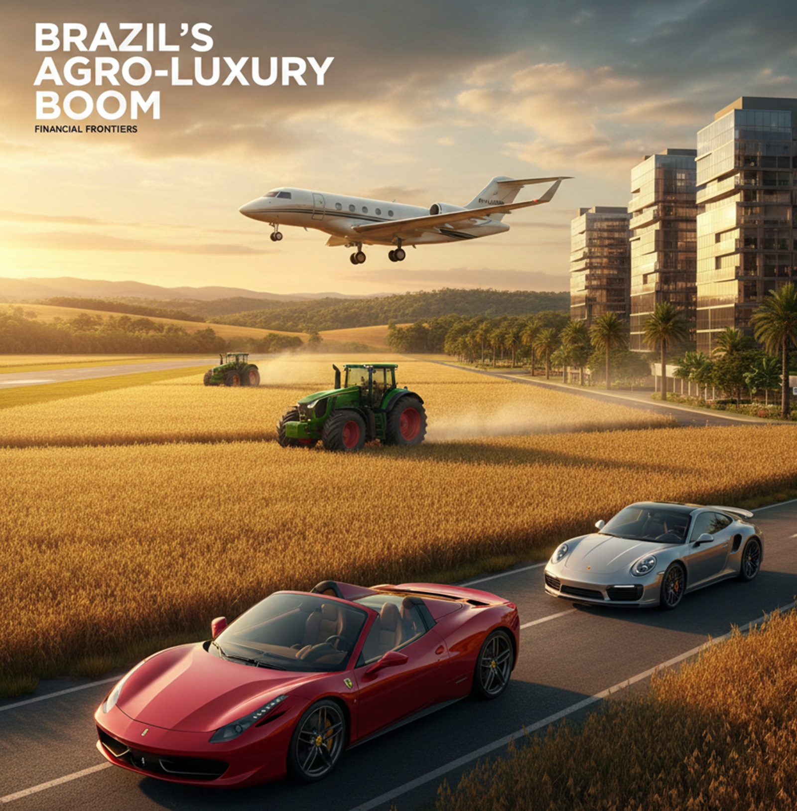 Agrolujo en Brasil: autos de lujo y riqueza urbana impulsada por el agronegocio