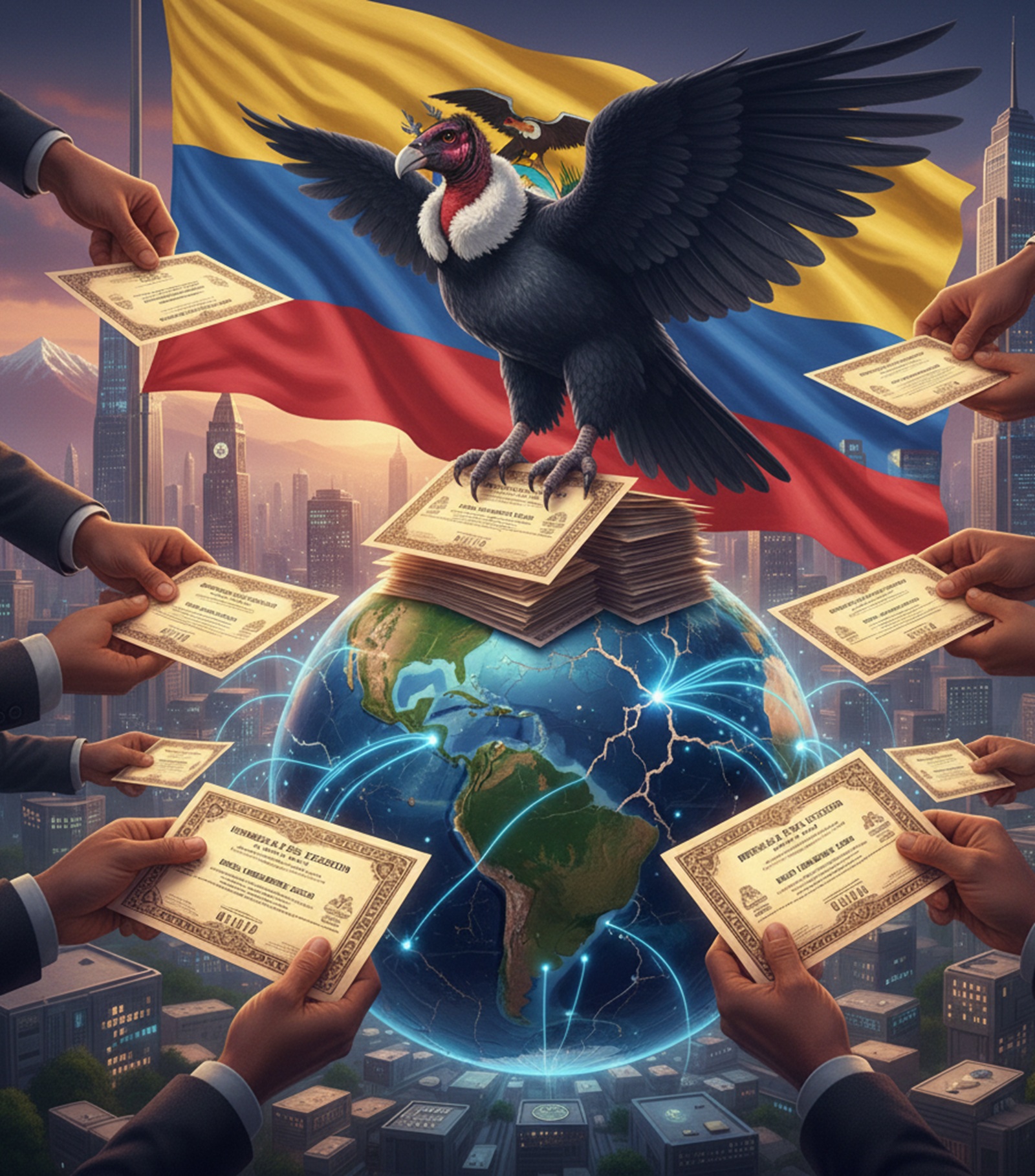 ecuador vende bonos y regresa a los mercados internacionales