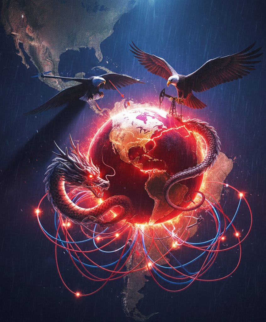 editorial sobre la estrategia china en Latinoamérica y la relación geopolítica entre Estados Unidos y Venezuela