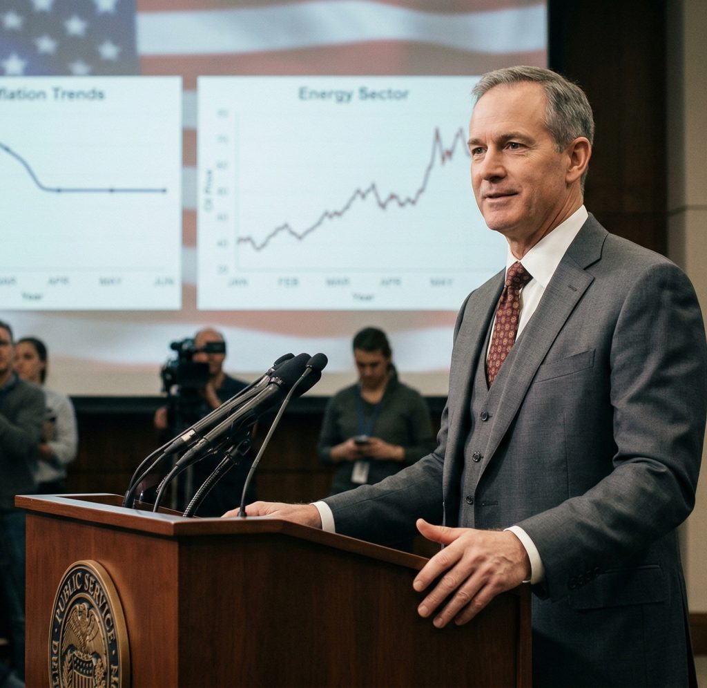 inflación bajo control de la Fed con Powell analizando impacto del petróleo en mercados financieros