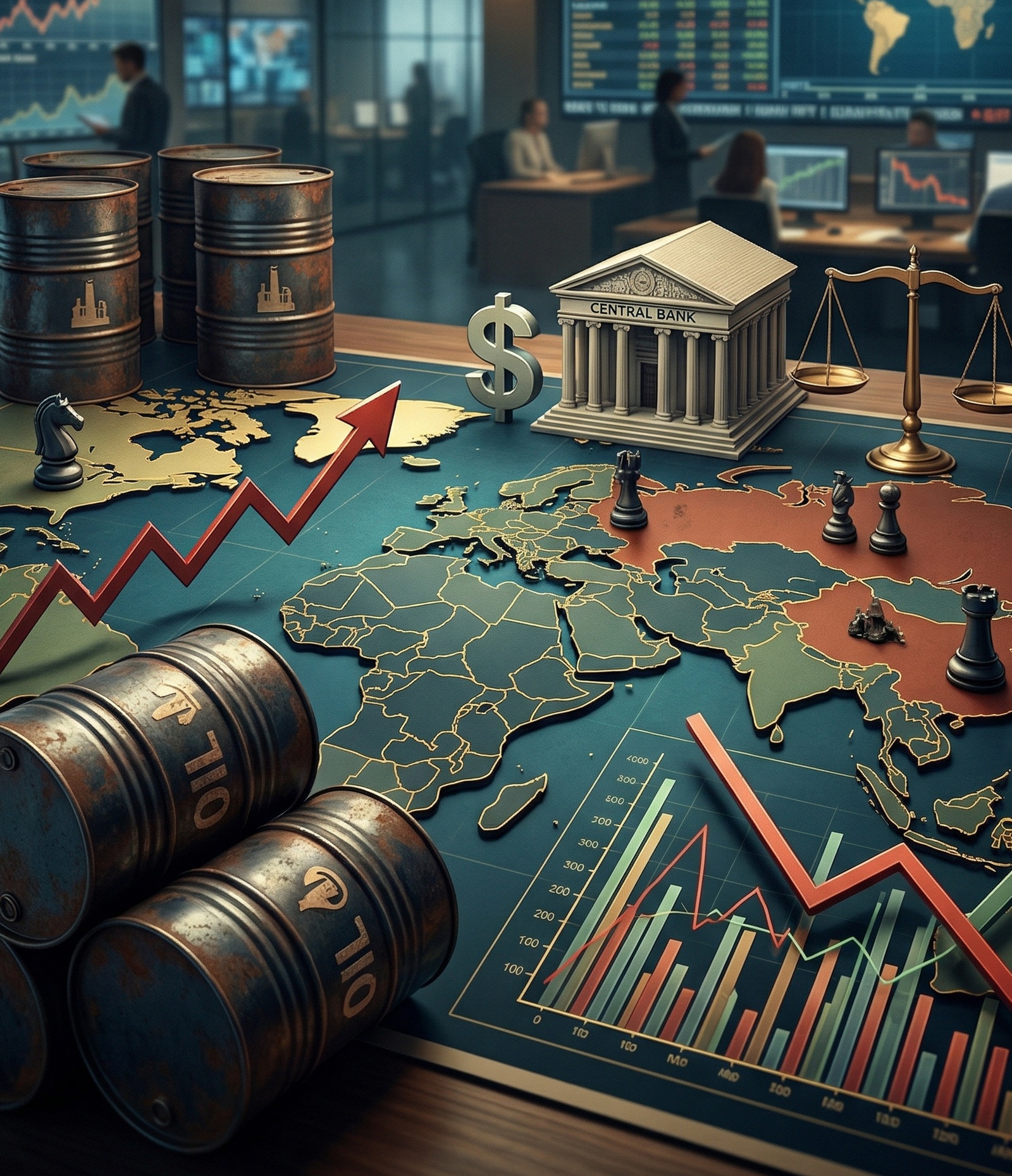 Perspectivas del petróleo con impacto en inflación y política monetaria global en un entorno de incertidumbre financiera.