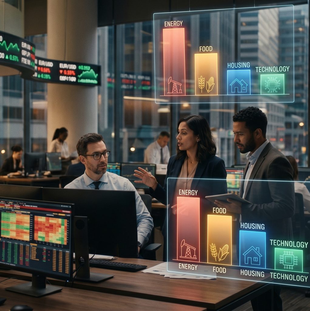 inflación, inflación diferencial, mercados financieros, tasas de interés, S&P 500, petróleo, macroeconomía, inversión, FED, economía global