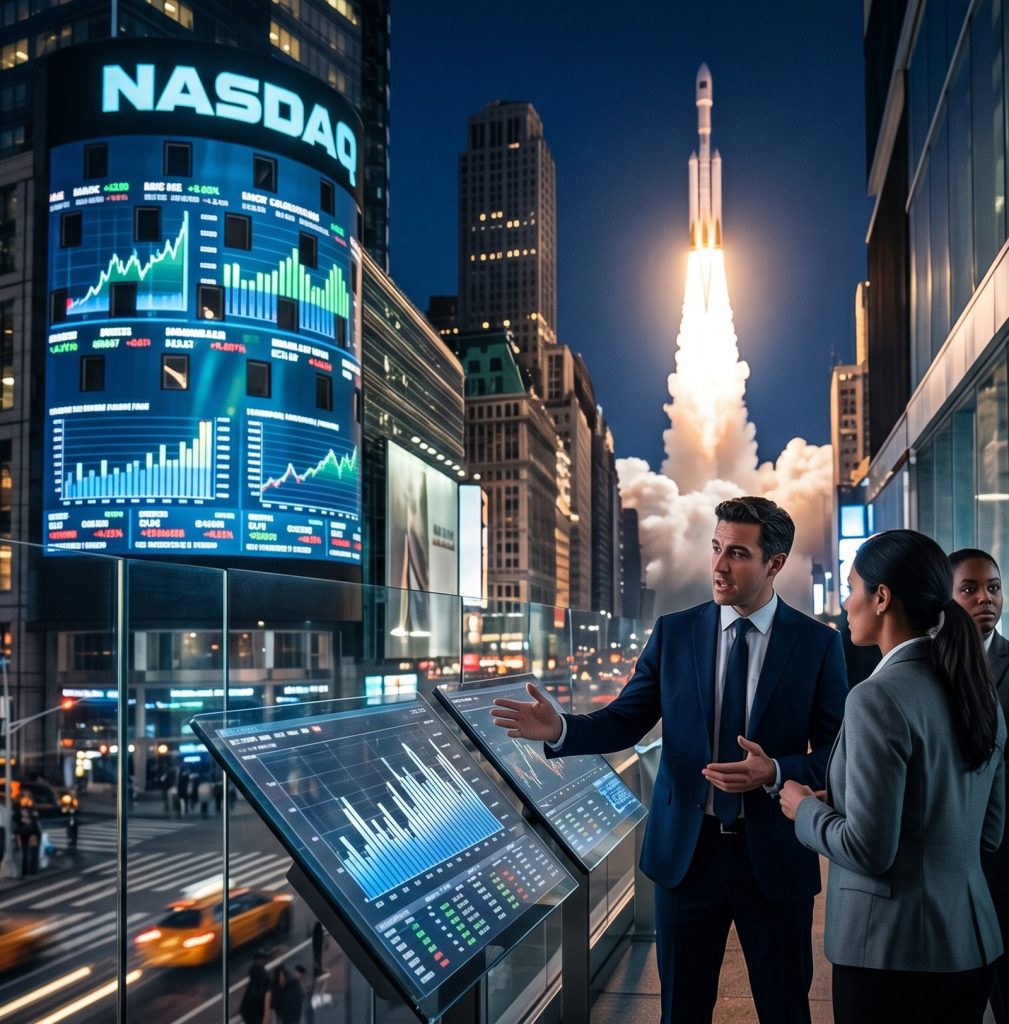 IPO de SpaceX y su impacto en Wall Street durante una histórica salida a bolsa del sector tecnológico y aeroespacial.