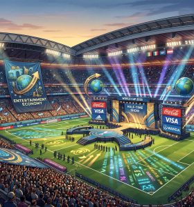 Show de medio tiempo FIFA como nueva estrategia global de entretenimiento y negocios en el Mundial 2026.