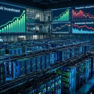 Inversión en IA, centros de datos y mercados financieros en Wall Street