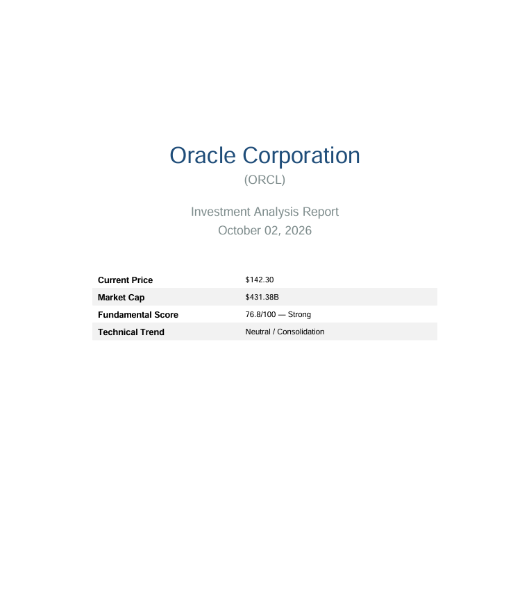 Oracle (ORCL) | Equity Research – Análisis Financiero (2-10-2026) - Image 2